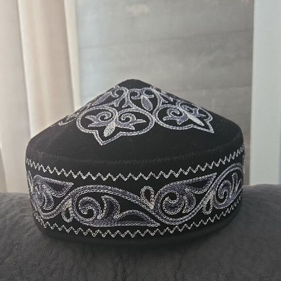 Handmade Other - Embroidered Kazakch Hational Men's Kufi Hat